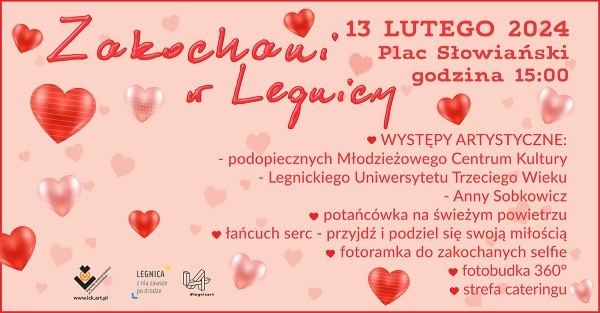 Zakochani w Legnicy 13 lutego na placu Słowiańskim