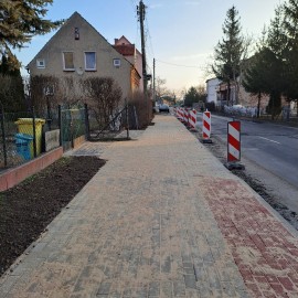 Przebudowa chodnika przy ul. Pątnowskiej zakończona 
