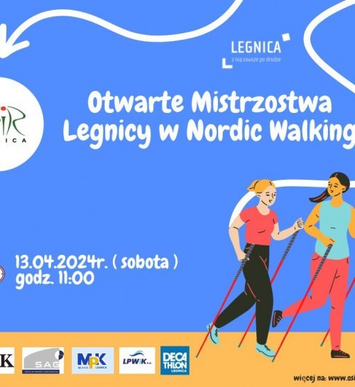 Wystartuj w mistrzostwach Legnicy w nordic walking. Są jeszcze wolne miejsca