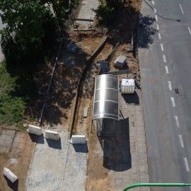 powiększ zdjęcie: Trwa przebudowa kolejnych ścieżek rowerowych i chodników na osiedlu Piekary