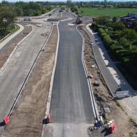 powiększ zdjęcie: Zobacz jak przebiegają prace na budowie zbiorczej drogi południowej