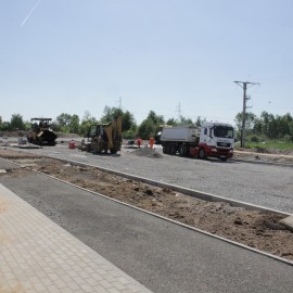 powiększ zdjęcie: Zobacz jak przebiegają prace na budowie zbiorczej drogi południowej