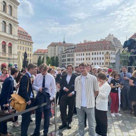 powiększ zdjęcie: Legniczanie podczas Europejskiego Święta Młodzieży w Dreźnie