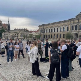 powiększ zdjęcie: Legniczanie podczas Europejskiego Święta Młodzieży w Dreźnie