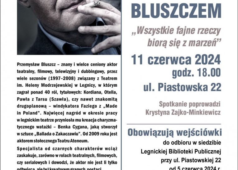 Zapraszamy na spotkanie z Przemkiem Bluszczem
