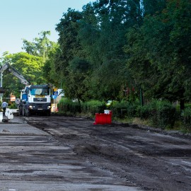 powiększ zdjęcie: Rozpoczął się remont ul. Gwiezdnej. Zobacz jak przebiegają prace