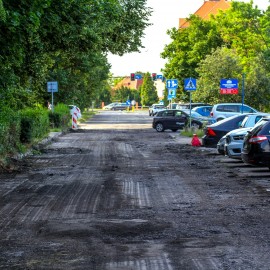 powiększ zdjęcie: Rozpoczął się remont ul. Gwiezdnej. Zobacz jak przebiegają prace