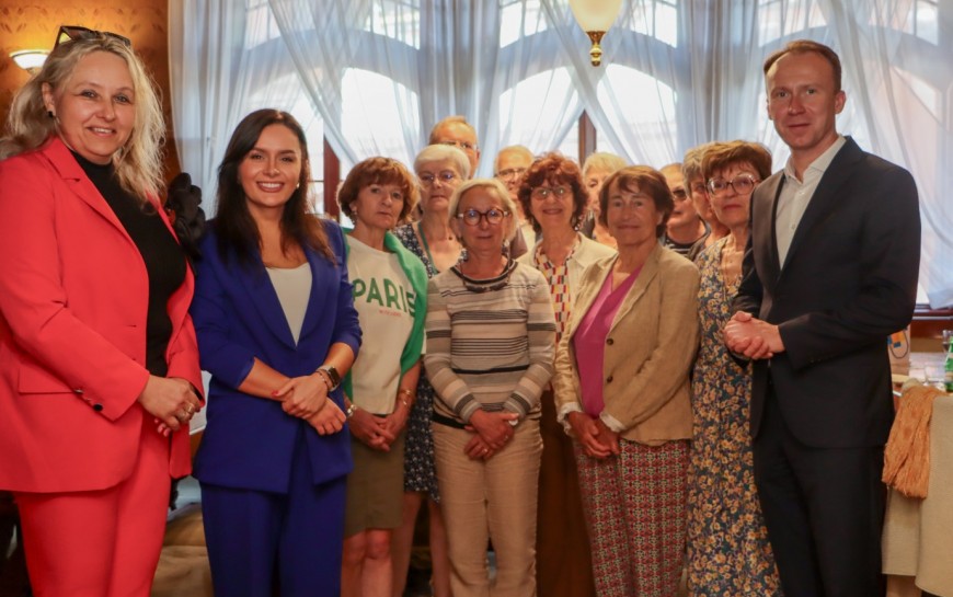 Goście z Roanne naszego miasta partnerskiego z wizytą w ratuszu