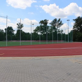 powiększ zdjęcie: Modernizacja kompleksu sportowego w parku dobiega końca