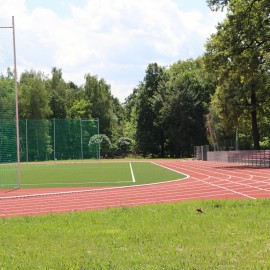 powiększ zdjęcie: Modernizacja kompleksu sportowego w parku dobiega końca
