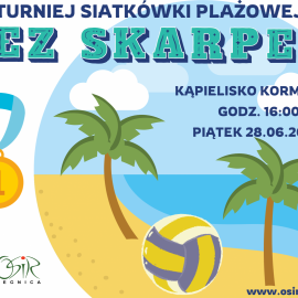 Zagraj bez skarpet na turnieju piłki siatkowej na Kormoranie