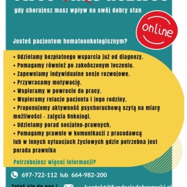 powiększ zdjęcie: Wsparcie dla pacjentów hematoonkologicznych