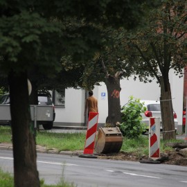 powiększ zdjęcie: Rozpoczął się remont al. Rzeczypospolitej