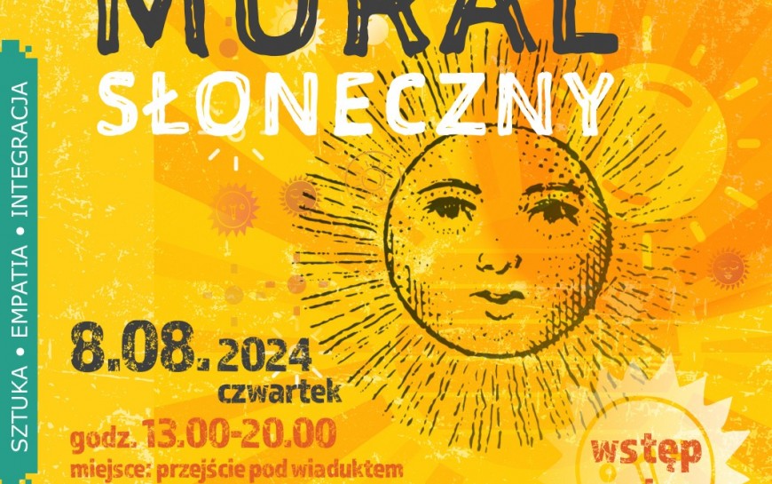 Mural Słoneczny rozświetli przejście w parku Miejskim
