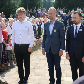 powiększ zdjęcie: Prezydent Legnicy na 44. Łemkowskiej Watrze w Michałowie