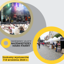 powiększ zdjęcie: Legnickie Centrum Kultury szuka wystawców na Imieniny Ulicy Najświętszej Marii Panny