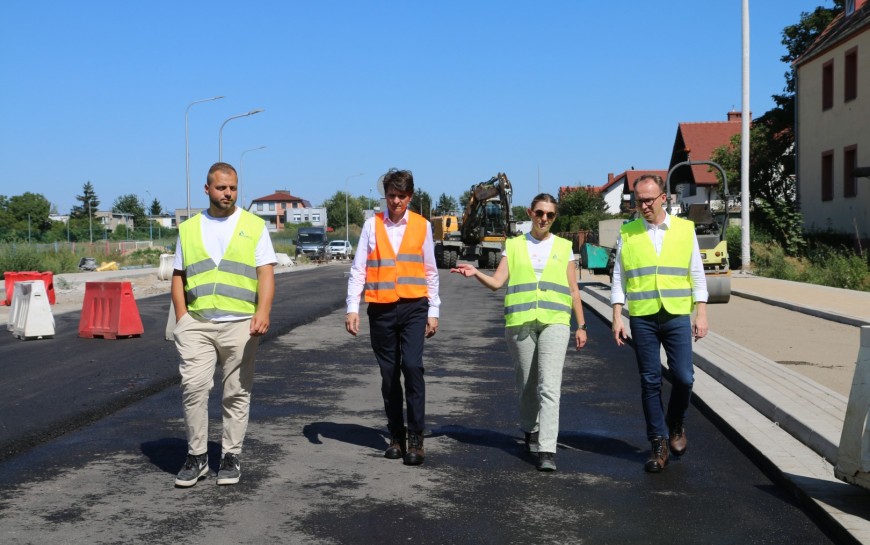 ZDP - Trwają prace na ul. Okrężnej i ul. Myrka od ronda do. ul. Gumińskiego