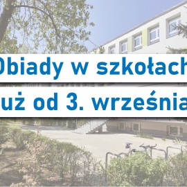 Obiady dla uczniów już od 3. września!