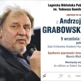 powiększ zdjęcie: Dodatkowe wejściówki na spotkanie z aktorem Andrzejem Grabowskim