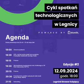 powiększ zdjęcie: Druga edycja Legnickiego Meetupu Technologicznego już 12.09.