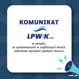 Komunikat LPWiK dotyczący opadów deszczu