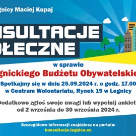 Zapraszamy na konsultacje społeczne we wrześniu i październiku