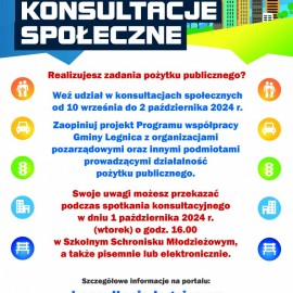 powiększ zdjęcie: Zapraszamy na konsultacje społeczne we wrześniu i październiku