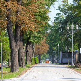 powiększ zdjęcie: Zakończono przebudowę alejek na Cmentarzu Komunalnym