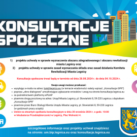 Konsultacje społeczne dotyczące Gminnego Programu Rewitalizacji Legnicy