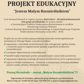 powiększ zdjęcie: Poznaj Rzemiosło - Zostań &quot;Małym Rzemieślnikiem&quot;