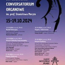 Zapraszamy na 38. odsłonę Legnickiego Conversatorium Organowego