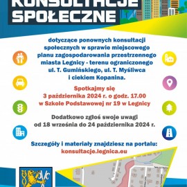 powiększ zdjęcie: Konsultacje społeczne – dołącz do dyskusji 2 i 3 października