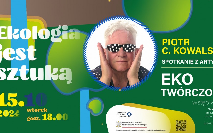 Spotkanie z artystą Piotrem C. Kowalskim w Galerii Sztuki w Legnicy