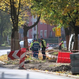 powiększ zdjęcie: Kolejny etap prac na przebudowie al. Rzeczypospolitej