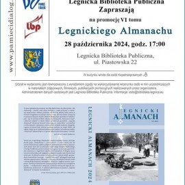 Promocja VI tomu Legnickiego Almanachu w Legnickiej Bibliotece Publicznej