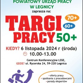powiększ zdjęcie: Zapraszamy na Targi Pracy 50 plus