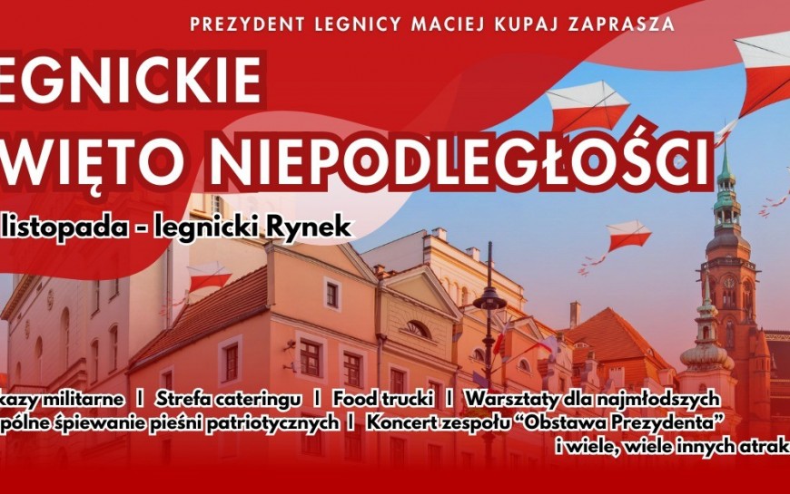 Legnickie Święto Niepodległości 2024 - dołącz do wspólnego świętowania!