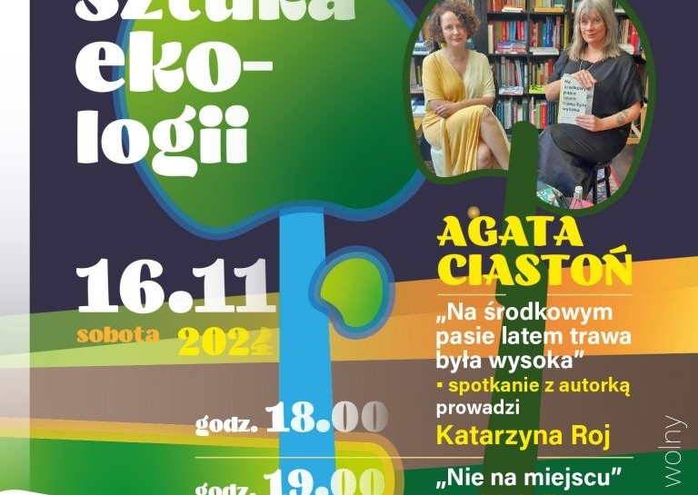 Spotkanie z Agatą Ciastoń i Katarzyną Roj w ramach „Sztuki ekologii”