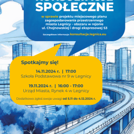 powiększ zdjęcie: Przypomnienie: Konsultacje społeczne dotyczące planowania przestrzennego w Legnicy