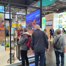 powiększ zdjęcie: Legnica promuje się na targach turystycznych w Lipsku