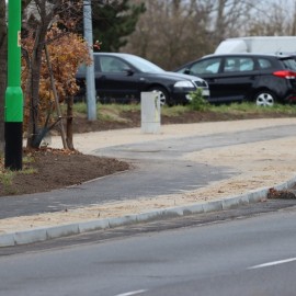 powiększ zdjęcie: Prace na al. Piłsudskiego na ostatniej prostej
