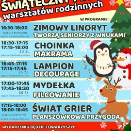 Świąteczny Maraton Warsztatów Rodzinnych w Klubie „Agatka”