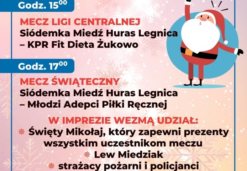 Gwiazdka z Siódemką. Zapraszamy na niecodzienny mecz tuż przed świętami