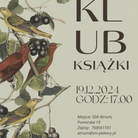 powiększ zdjęcie: Klub Książki w SDK Atrium zaprasza na spotkanie z literaturą noblistki