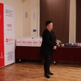 powiększ zdjęcie: Honorowi dawcy krwi uhonorowani w Centrum Witelona