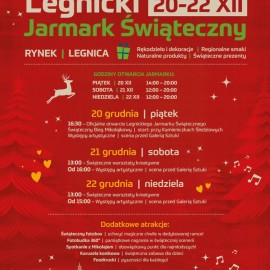 powiększ zdjęcie: Legnicki Jarmark Świąteczny 2024. Sprawdź pełny program i atrakcje