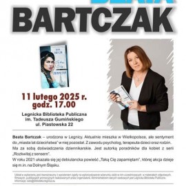 Legnicka Biblioteka Publiczna zaprasza na spotkanie z Beatą Bartczak