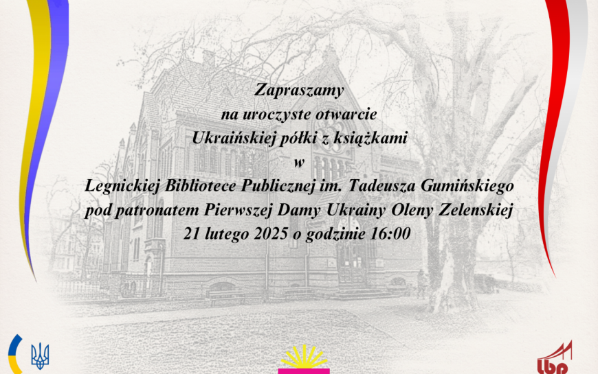 Ukraińska półka z książkami. Zapraszamy na uroczyste otwarcie w piątek