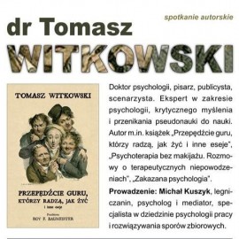 Zapraszamy na spotkanie autorskie z dr Tomaszem Witkowskim