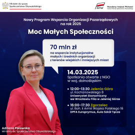 powiększ zdjęcie: Nowy Rządowy Program Wsparcia Organizacji Pozarządowych